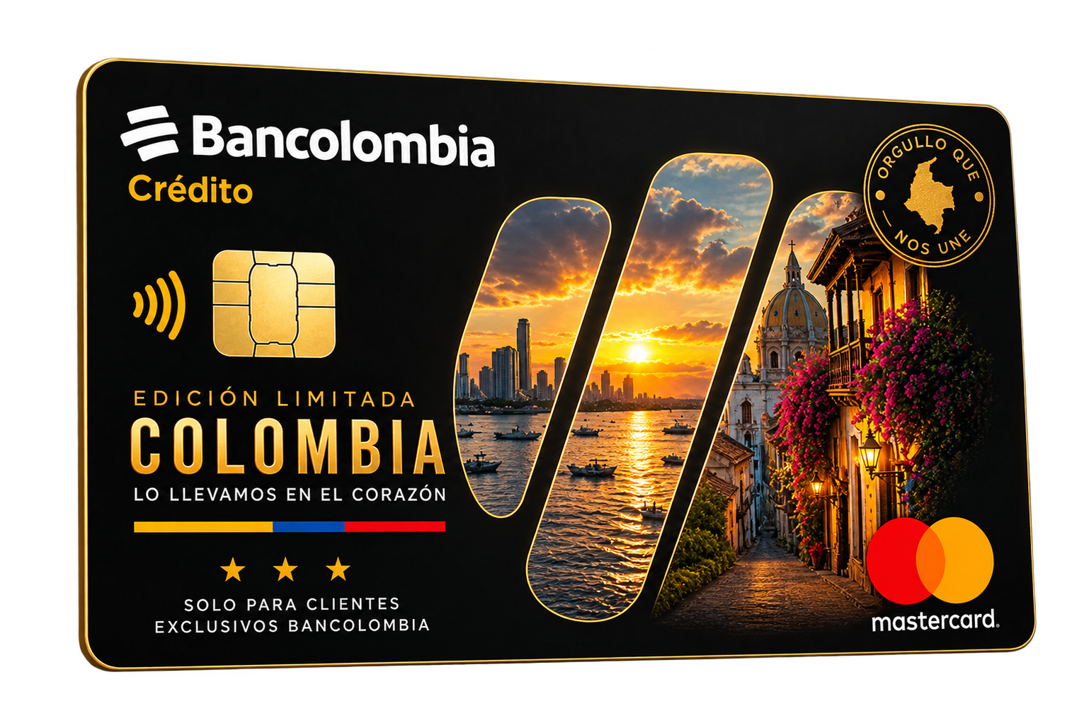 Tarjeta de crédito Oro Mastercard Bancolombia Colombia